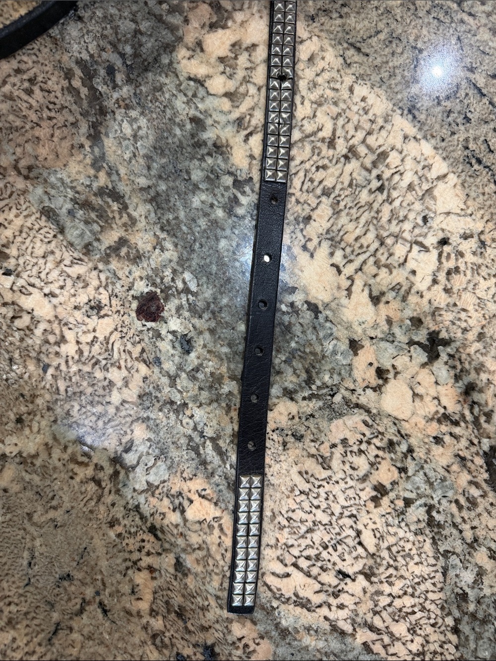 Black Studded Wrap Leather Belt used as a bridle or otherwise!! - Picture 4 of 8